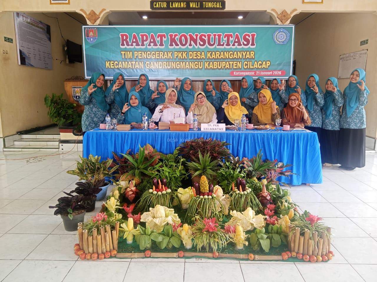 RAPAT KONSULTASI TP PKK DESA KARANGANYAR